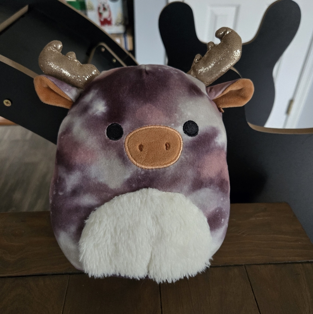 Plush Deer Squishmallows with Glittery Antlers